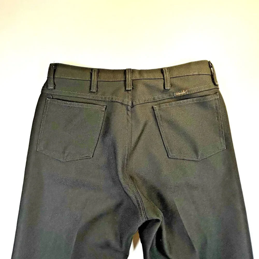 Wrangler Men's Black Dress Pants (light flare)
